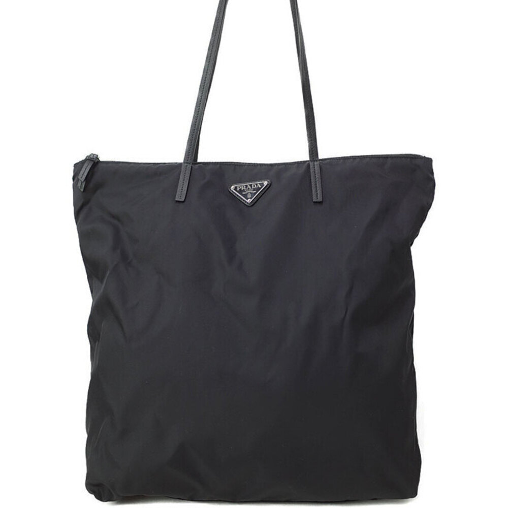 Prada Tessuto Black Convertible Shopping Tote